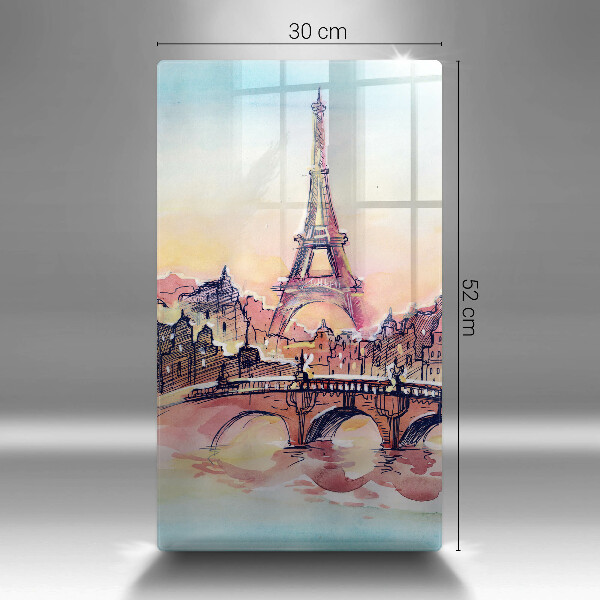 Cutting board Paris landscape Eiffel Tower