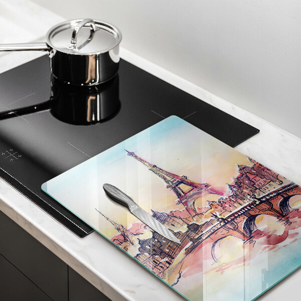 Cutting board Paris landscape Eiffel Tower