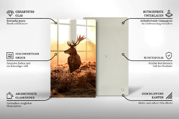 Cutting board Deer in the field