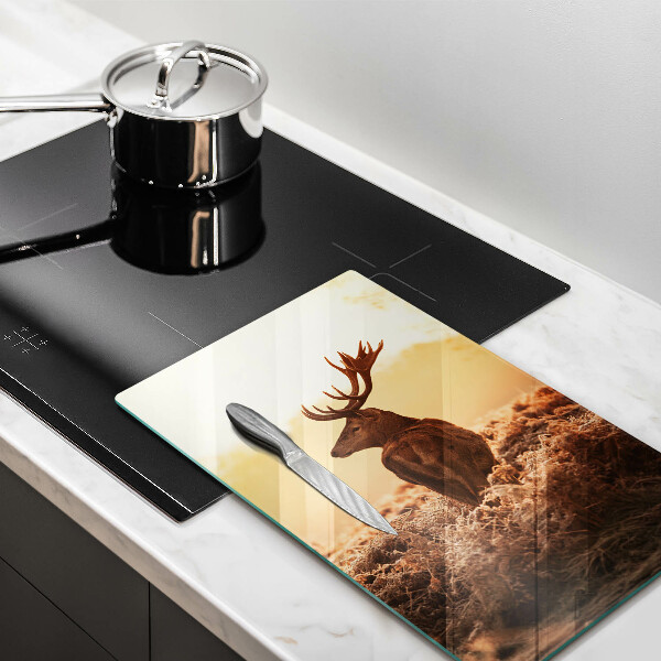 Cutting board Deer in the field