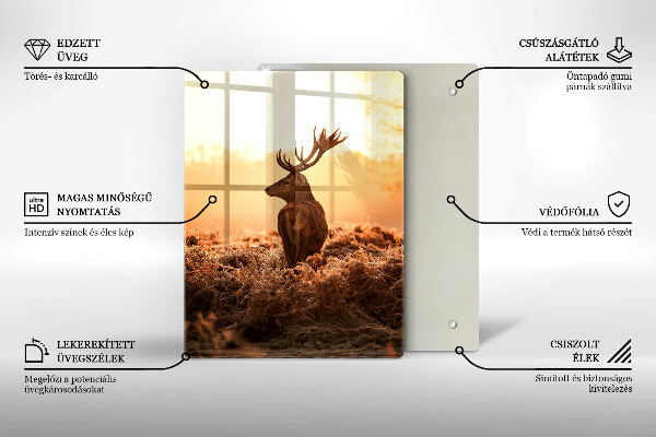 Cutting board Deer in the field