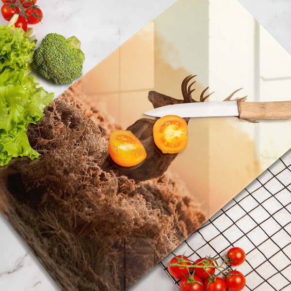 Cutting board Deer in the field