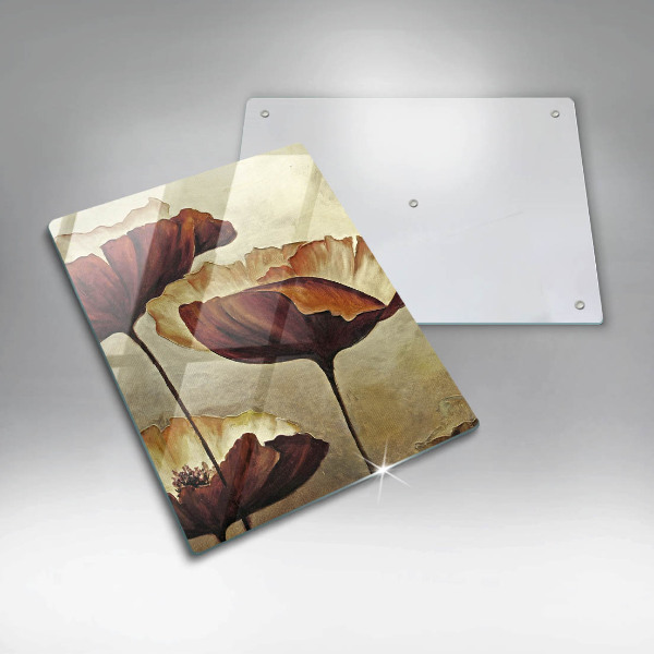 Cutting board Painted boho flowers