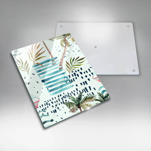 Glass worktop saver Holiday illustrations