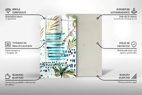 Glass worktop saver Holiday illustrations