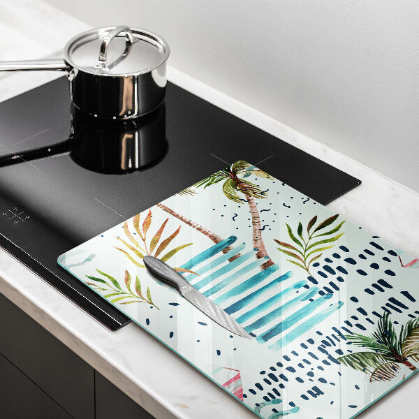 Glass worktop saver Holiday illustrations