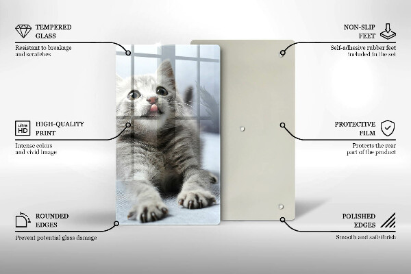 Cutting board Little cute kitty