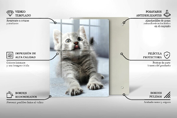 Cutting board Little cute kitty