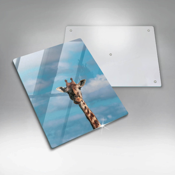 Glass worktop saver Giraffe and heaven