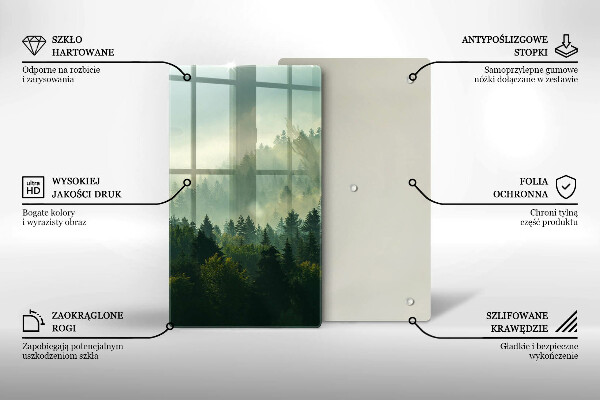 Cutting board Landscape view of the forest