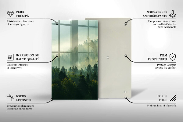 Cutting board Landscape view of the forest