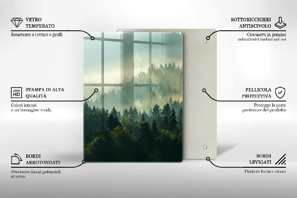 Cutting board Landscape view of the forest
