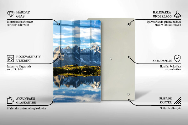 Cutting board Mountain landscape