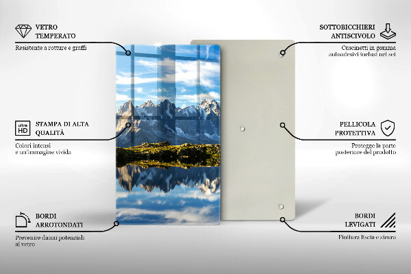 Cutting board Mountain landscape