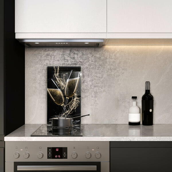 Glass worktop saver Champagne glasses