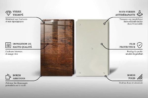 Chopping board Dark wood board