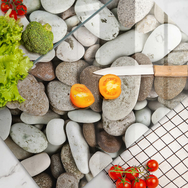 Chopping board Background small stones