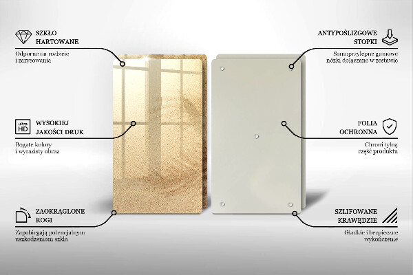 Chopping board Beach sand and holidays