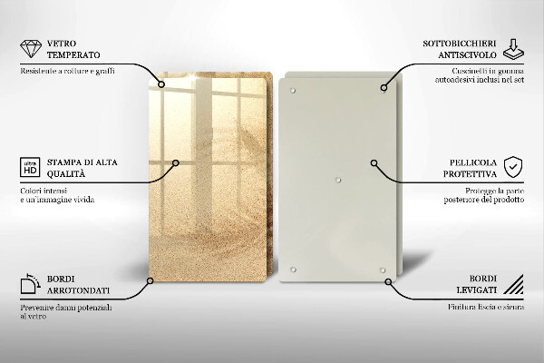 Chopping board Beach sand and holidays