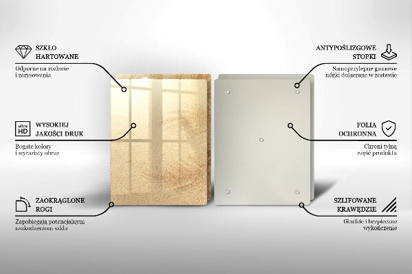 Chopping board Beach sand and holidays