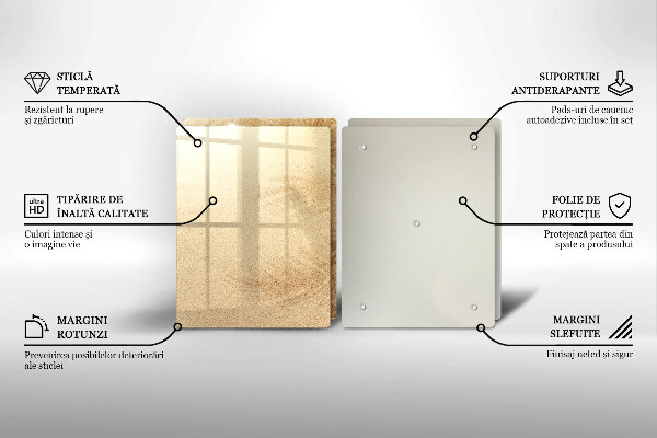 Chopping board Beach sand and holidays