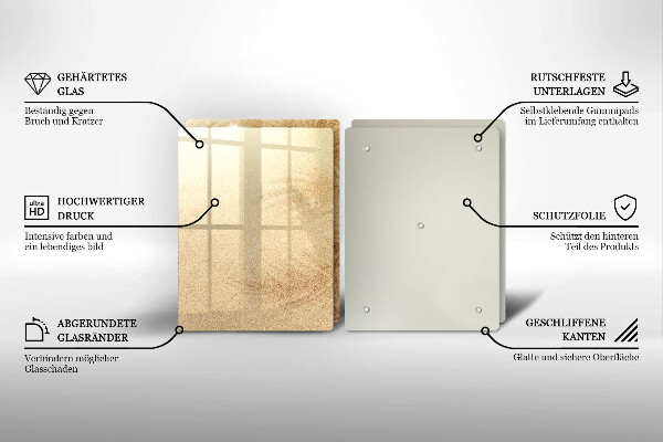 Chopping board Beach sand and holidays