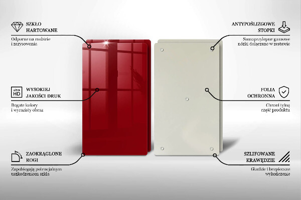 Chopping board Red colour