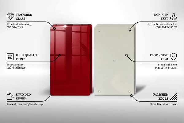 Chopping board Red colour