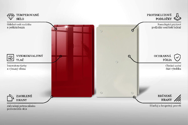 Chopping board Red colour