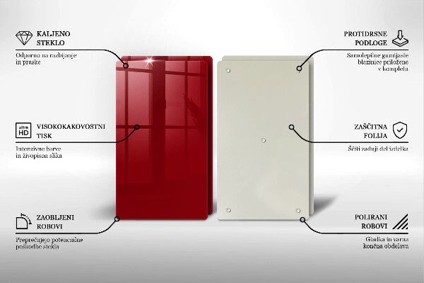 Chopping board Red colour