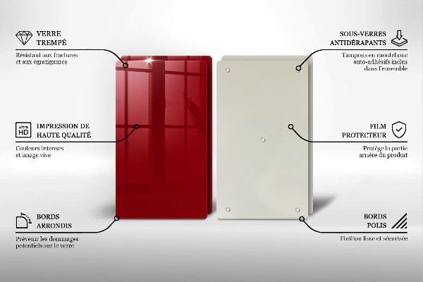 Chopping board Red colour