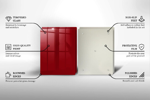 Chopping board Red colour