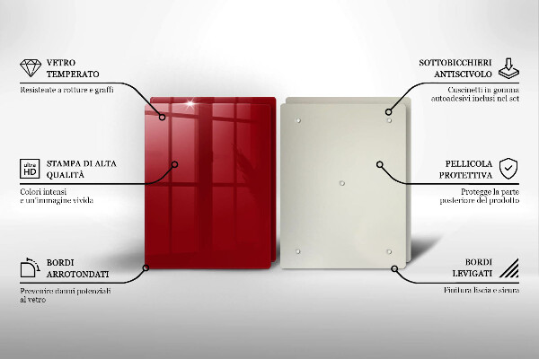 Chopping board Red colour