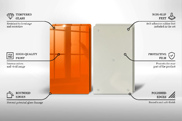 Worktop protector Orange color