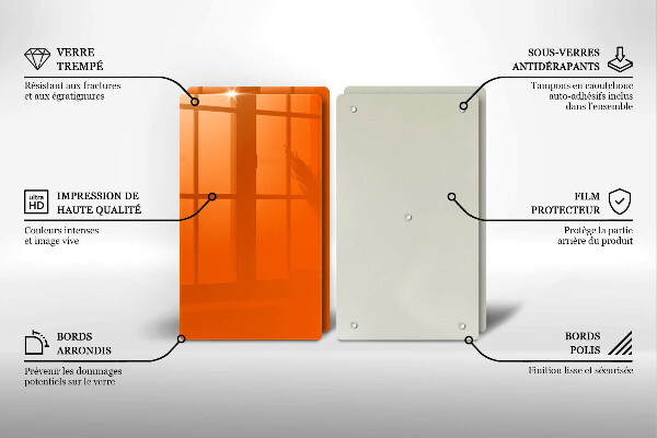Worktop protector Orange color