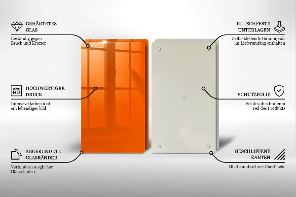 Worktop protector Orange color