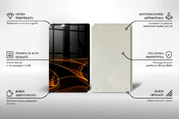Chopping board Abstract lines