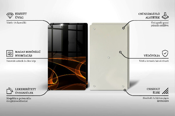 Chopping board Abstract lines
