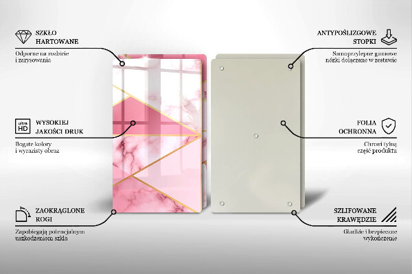 Chopping board Geometric marble