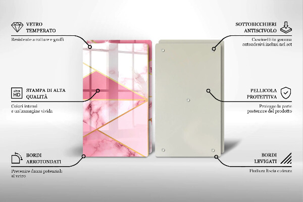 Chopping board Geometric marble