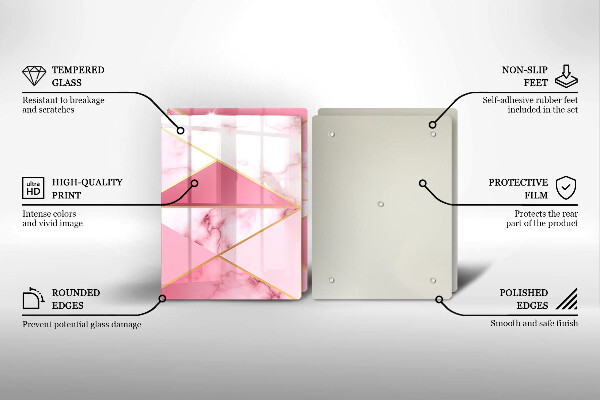 Chopping board Geometric marble