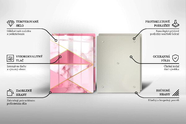 Chopping board Geometric marble