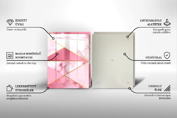 Chopping board Geometric marble