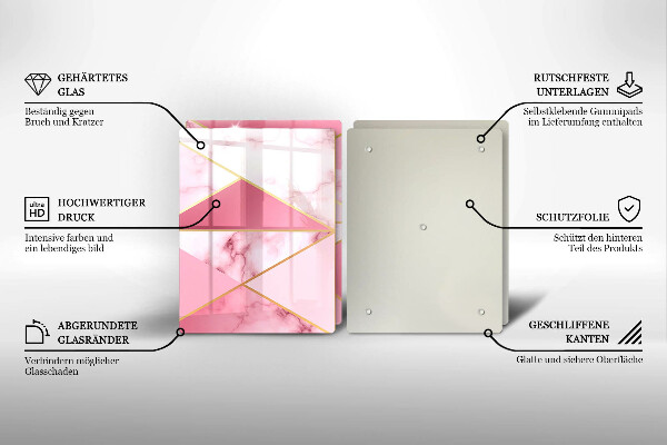 Chopping board Geometric marble