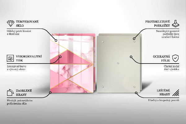 Chopping board Geometric marble