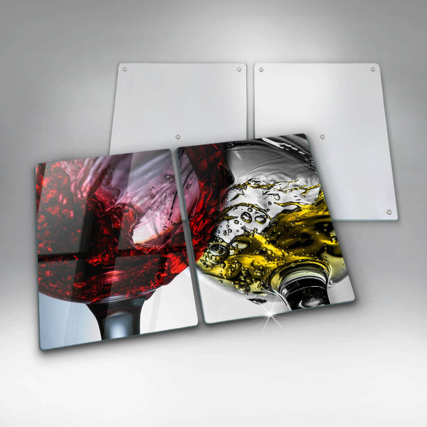 Chopping board Wine glasses