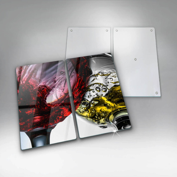 Chopping board Wine glasses