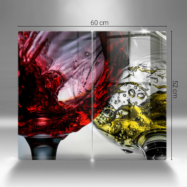Chopping board Wine glasses
