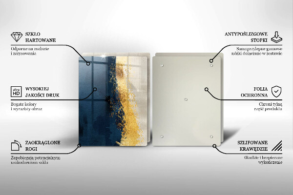 Chopping board Abstraction gold