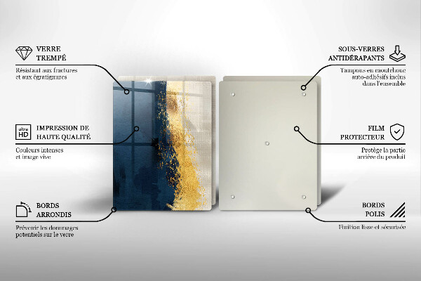 Chopping board Abstraction gold